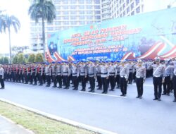 Kakorlantas Pimpin Apel Gelar Pasukan Operasi Merdeka Jaya Jelang Peringatan HUT ke-80 RI