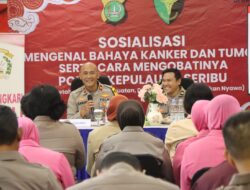 Polres Kepulauan Seribu Gelar Sosialisasi Kesehatan Mengenal Kanker dan Tumor
