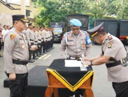 Kapolres Metro Jakarta Utara Pimpin Apel Pelantikan Kasat Tahti, Dihadiri 398 Personel