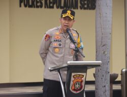 Kapolres Kepulauan Seribu Tekankan Profesionalisme dan Antisipasi Gaya Hidup Hedon Saat Pimpin Apel Pagi