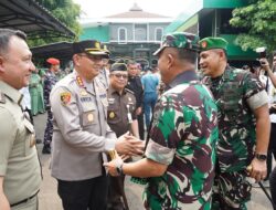 Kapolres Metro Jakarta Utara Hadiri Kunjungan Kerja Danrem 0502/Wkr Bersama Forkopimko di Kodim 0502/JU