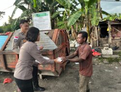 Satgas Ops Damai Cartenz Tanamkan Nilai Kepedulian Lewat Aksi Berbagi di Jalanan Timika