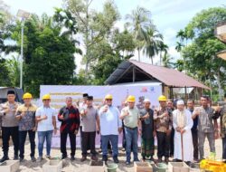PT MGK Groundbreaking Renovasi Masjid Sipot, Fokuskan Program CSR pada Pendidikan dan Sosial