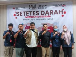 Kolaborasi Sosial  Patroli Bins Bersama PMI Kota Bekasi dan Sans Hotel Gelar Acara Donor Darah