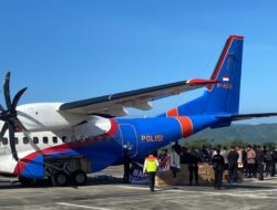 2,5 Ton Logistik dan RON Bantuan Mabes Polri untuk Aceh Tiba di Bandara SIM