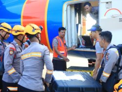 POLRI KEMBALI KIRIM 3,8 TON LOGISTIK OPERASIONAL PADA HARI KETIGA PENGIRIMAN, TERMASUK PERLENGKAPAN K9 DAN TENDA TAKTIS