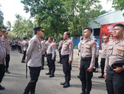 Usai Apel Pagi, Kapolres Kepulauan Seribu Gelar Gaktiplin Bersama Propam