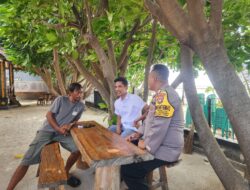 Sambang Warga Pulau Pramuka, Bhabinkamtibmas Ajak Jaga Jakarta dan Kamtibmas