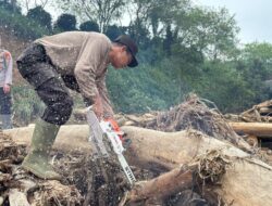 Peduli Pascabencana, Polres Bener Meriah Gotong Royong Bersihkan Dayah Terpadu Bustanul Ulum*