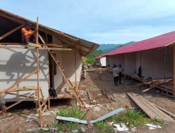 Capai 47 Unit, Pembangunan Huntara Sat Brimob Polda Sumbar Terus Berjalan di Pauh