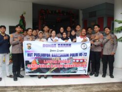 Peringati HUT Ke-72 Puslabfor Bareskrim Polri, Bidlabfor Polda Papua Gelar Donor Darah