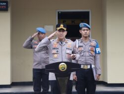 Kapolres Kepulauan Seribu Ingatkan Anggota Jaga Disiplin dan Kewaspadaan di Tengah Cuaca Buruk