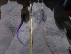 Satgas Anti Tawuran Ditsamapta Polda Metro Jaya Amankan 7 Pemuda dan 3 Sajam di Cilincing