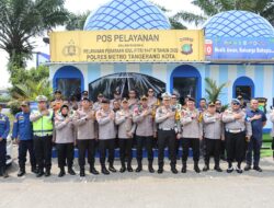 Pejabat Utama Polda Metro Jaya Cek Pos Pelayanan Tol Jakarta–Merak, Pastikan Arus Mudik Aman dan Lancar*