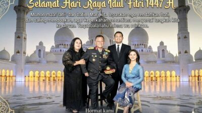BJP Ranto Kuncoro dan Keluarga Ucapakan Selamat Idul Fitri 1447 H kepada Presiden Prabowo Subianto