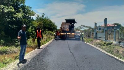 Akses Menuju Pusat Kesehatan PKM Samatiga Mulai di Aspal