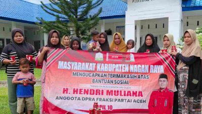 Dukung Program Presiden, Hendri Muliana Salurkan 49 Ribu Kaleng Sarden untuk Ibu Hamil dan Menyusui di Nagan Raya