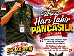 Dalam Rangka Memperingati Hari Lahir Pancasila, Sekretaris DPC AKPERSI Kota Gorontalo : “Pancasila Harus Menjadi Pedoman dalam Menjaga Persatuan Bangsa”