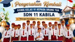 Haru dan Penuh Makna, Penamatan Siswa Kelas VI SDN 11 Kabila Diwarnai Tangis Perpisahan