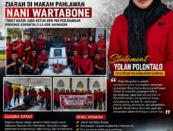 Peringatan Bulan Bung Karno, DPC PDI Perjuangan Kota Gorontalo Ziarah ke Makam Pahlawan Nani Wartabone