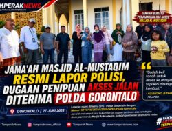 Jamaah Masjid Al-Mustaqim Resmi Tempuh Jalur Hukum, Laporan Dugaan Penipuan Diterima Polda Gorontalo