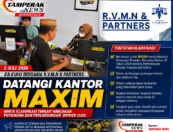Ka Kuhu Bersama R.V.M.N & Partners Datangi Kantor Maxim, Minta Klarifikasi Terkait Kebijakan Potongan dan Perlindungan Driver Ojol