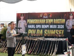 *Negara Hadir Berantas Senpi Ilegal, Polda Sumsel Musnahkan Ratusan Senjata Api Hasil Ops Senpi Musi 2026*