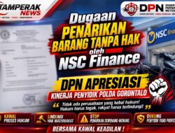 DPN Apresiasi Ketegasan Penyidik Polda Gorontalo, Dugaan Penarikan Motor oleh NSC Finance Masuk Proses Hukum