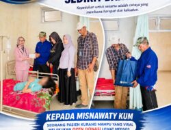 Lentera Netizen Indonesia  (LNI)  Jenguk Pasien Kurang Mampu, Berikan Bantuan dan Dukungan Moral din RS Toto Kabila