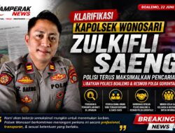 Klarifikasi Kapolsek Wonosari: Polisi Terus Maksimalkan Pencarian Korban Orang Hilang, Libatkan Polres Boalemo hingga Resmob Polda Gorontalo