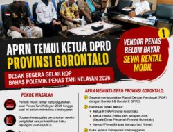 APRN Desak DPRD Provinsi Gorontalo Segera Gelar RDP, Soroti Dugaan Kejanggalan Penunjukan Vendor dan Hak Pemilik Rental Mobil Penas Tani 2026