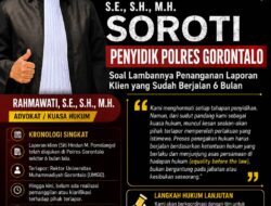 Kuasa Hukum Siti Hindun M. Pomolango Soroti Lambannya Penanganan Laporan di Polres Gorontalo, Pertimbangkan Tempuh Upaya Hukum Lain