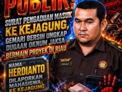 GEMARI: Herdianto Kasi Uheksi Kejati Riau Cuma Ujung Keris–Tapi Kami Akan Tarik Keris Itu Sampai ke Gagangnya di Jakarta