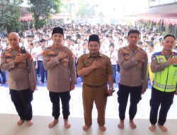 JJOS Police Goes To School, Kapolres Priok Ajak Pelajar SMPN 261 Muara Angke Jauhi Tawuran dan Narkoba