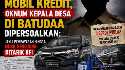 Diduga Terseret Persoalan Mobil Kredit, Oknum Kepala Desa di Batudaa Dipersoalkan: Janji Pembayaran hingga Mobil Berujung Ditarik BFI