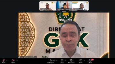 Direktur Guru dan Tenaga Kependidikan (GTK) Madrasah Direktorat Jenderal Pendidikan Islam Kementerian Agama RI, Fesal Musaad, menjadi narasumber dalam Program Internasional Literasi Keagamaan Lintas Budaya