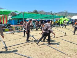 *Astamaops Polri Cek Langsung Posko Pengungsi Gempa NTT, Siapkan Dukungan SAR hingga Layanan Medis*