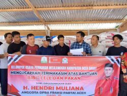 Hendri Muliana Salurkan 155 Ribu Bibit Lele dan 5 Ton Pakan di Aceh Barat