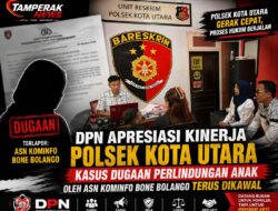 DPN Apresiasi Kinerja Polsek Kota Utara, Kasus Dugaan Perlindungan Anak oleh ASN Kominfo Bone Bolango Terus Dikawal