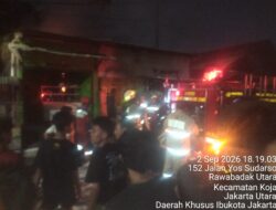 Akibat Galon Penampungan Bensin Bocor Memicu Kompor Gas Meledak, Satu Rumah Hangus Terbakar di Jalan Inspeksi Kali Sunter