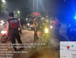 Jaga Jakarta On The Spot : Waka Polsek Bekasi Barat Pimpin Razia dan Patroli Antisipasi Tawuran