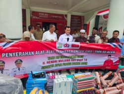 SMA/SMK se-Aceh Terima Bantuan Alat Olahraga dari Hendri Muliana