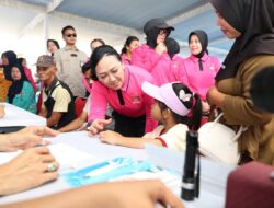 *Bhayangkari Peduli Jangkau Pulau Borang, Perkuat Kesehatan dan Ketahanan Sosial Warga Pesisir Sumsel*