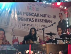 Malam Puncak Kesenian Memeriahkan HUT RI ke-81 di Kelurahan Empang
